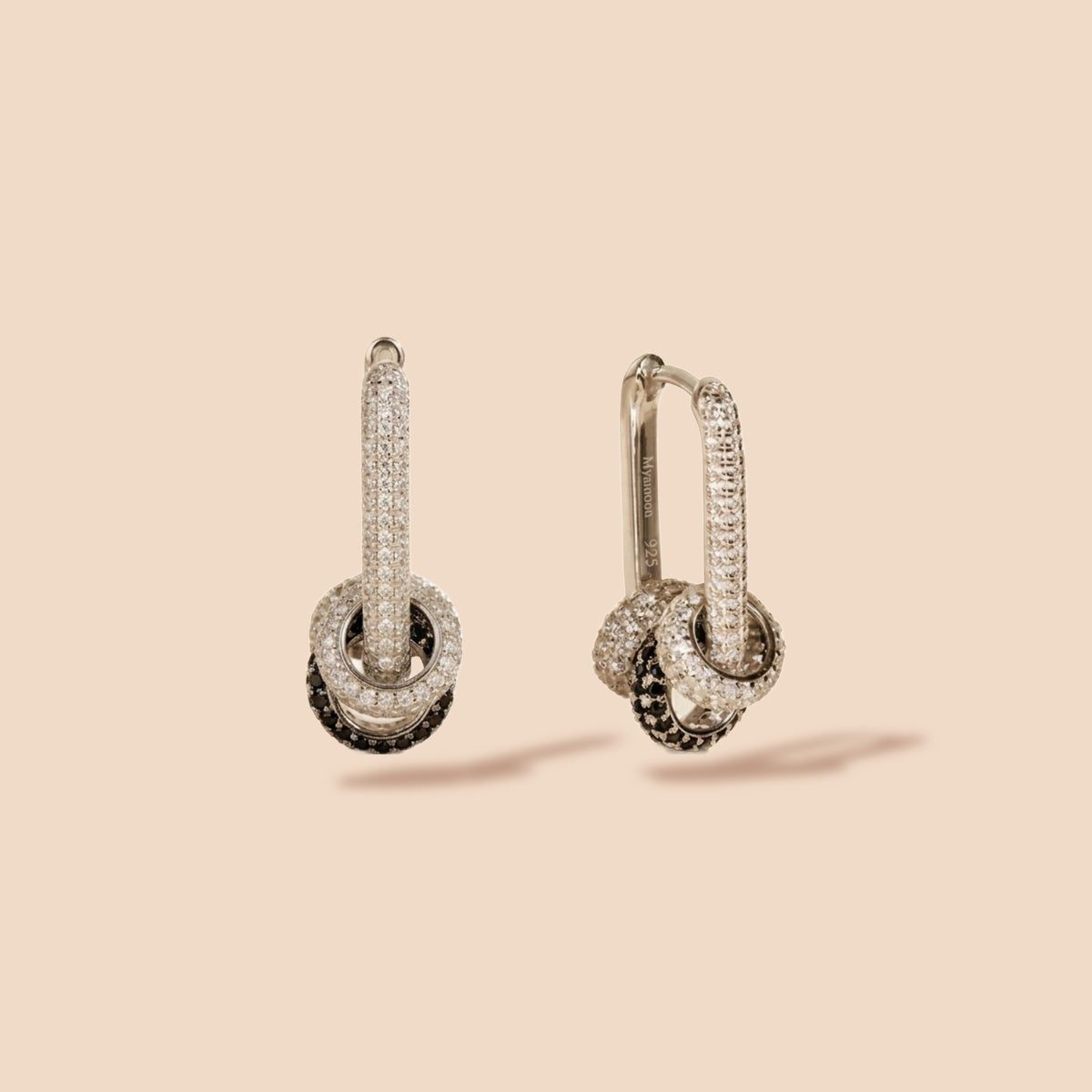 Créoles en argent 925 à charms amovibles AURA – Maison Kori