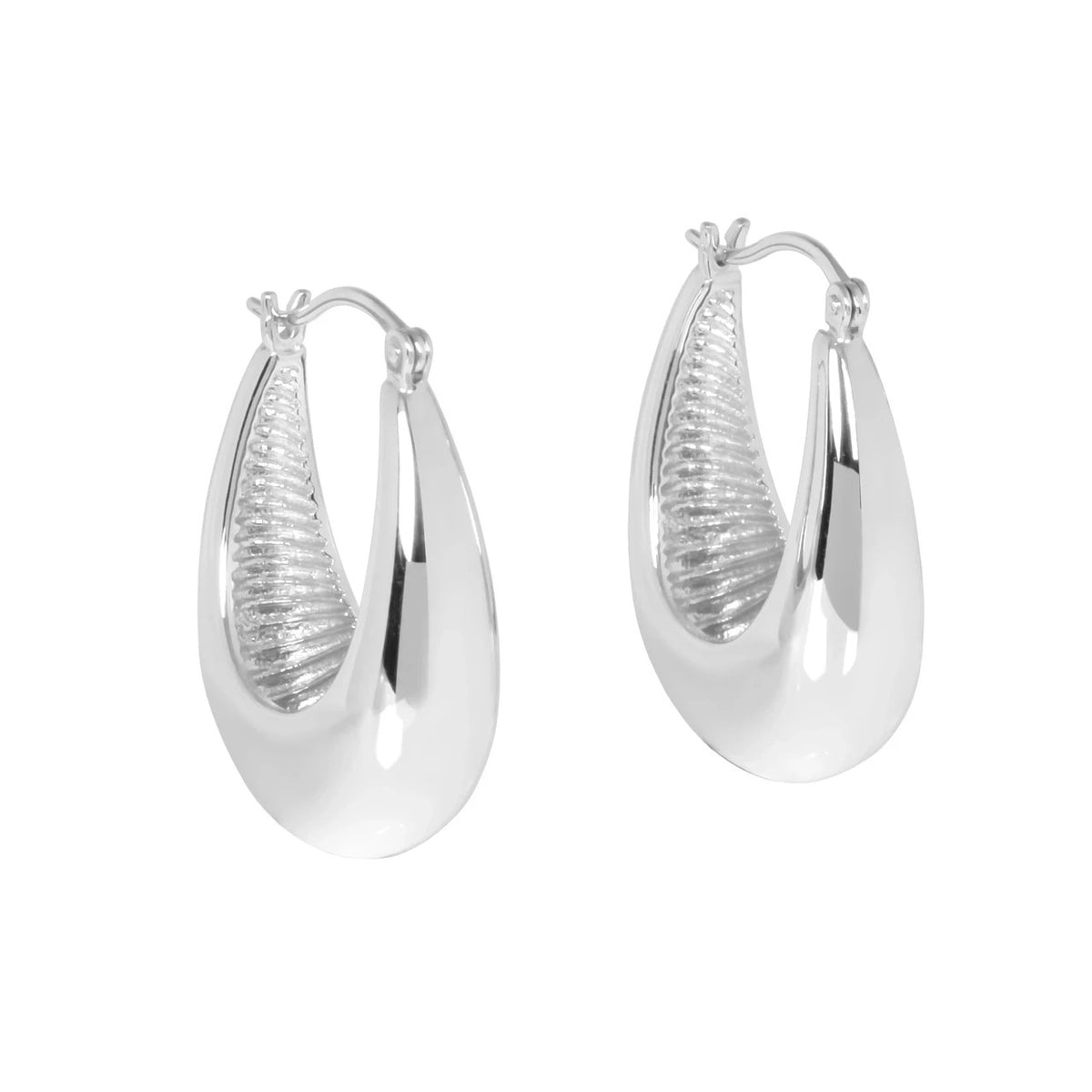 Penelope Hoops L Earrings