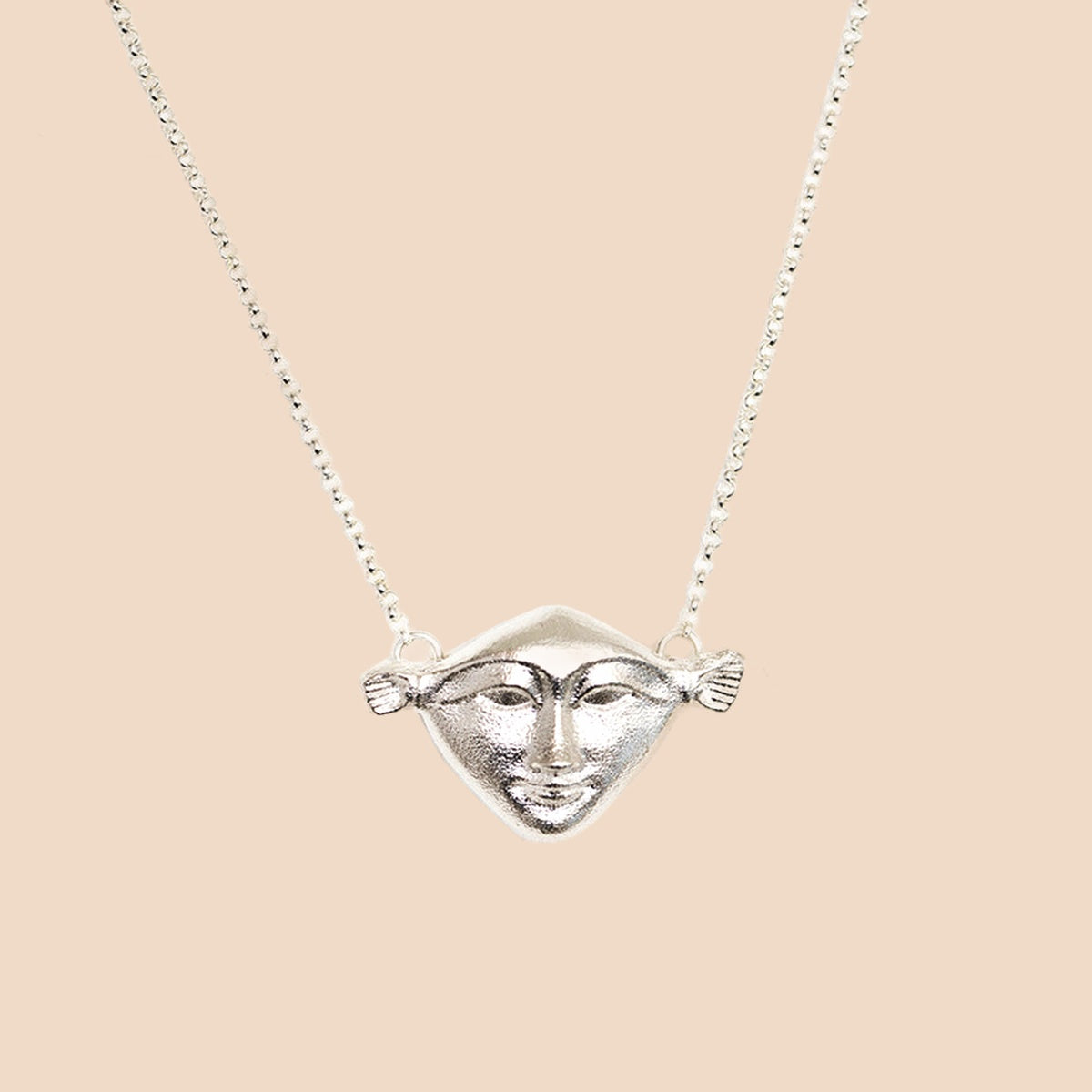 Ras-de-cou en argent 925 au symbole d'Hathor HARMONIE – Maison Kori, vue 4