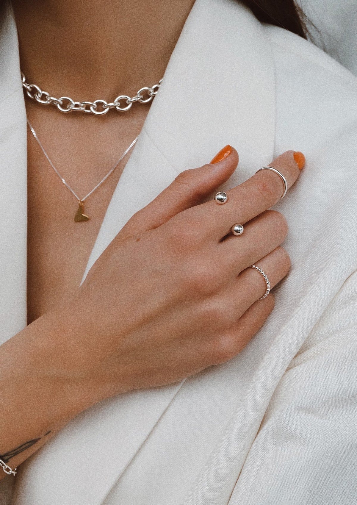 Collier cœur plaqué or ÉPRISE – Maison Kori, vue 3