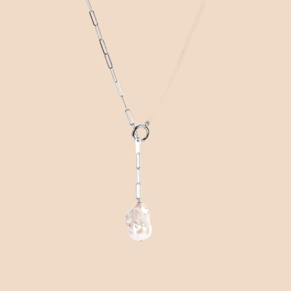 Collier perle baroque et argent 925 NACRE – Maison Kori, vue 2